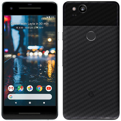 candeal mart Google Pixel 2 carbon fiber 3D back skin / Mobile Skin / Protective film Mobile Skin(Transparent)