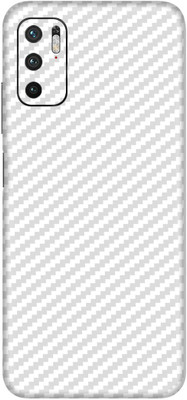ARAYLE Poco M3 Pro (5G) Mobile Skin(Transparent 3D Carbon Fiber Edge To Ege)