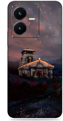 SkinoMania Vivo Y22 Mobile Skin(Multicolor Kedarnath Temple)