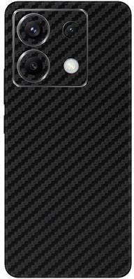 Vcare GadGets Fiber Carbon Black Poco X6 5G Mobile Skin(Black)