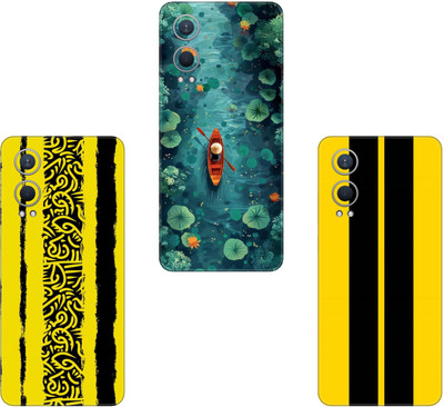 wrap craft VIVO T4 ULTRA(PACK OF 3)Camera&Back Protector Premium Vinyl Mobile Skin(Multicolor)