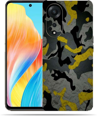 BugguSkin Oppo f23 5g Mobile Skin(Ultra Camouflage Military Yellow Skin With High Matte Finish.)