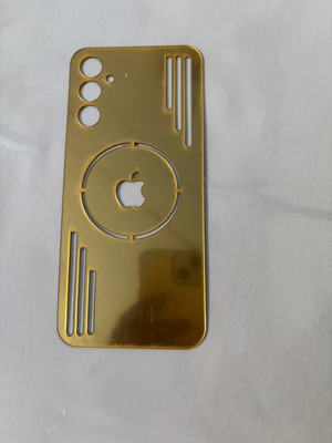 TWUAOP SAMSUNG GALAXY A14 (5G) MIRROR BACK PANNEL ACRYLIC SHEET Mobile Skin(Gold)