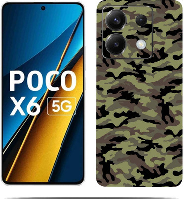 BugguSkin POCO X6 5G Mobile Skin(Ultra Super green Skin With HiighQuality MatteFinish_thanks)