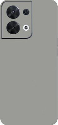 BUGGU Oppo Reno 8 5G Mobile Skin(Grey Matte Skin With High Matte Finish.)