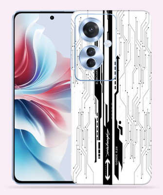 OggyBaba OggyBaba Oppo Reno 11f Mobile Skin(White CyberPunk)