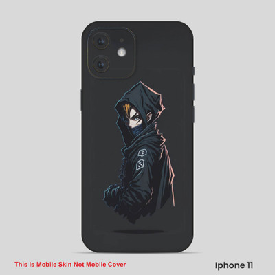 VYBE The Smart Choice iPhone 11 Horror Mobile Skin(Dark Grey, Black 10)