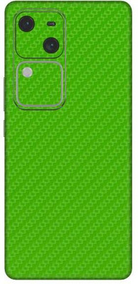 Vcare GadGets Fiber Carbon Green V30 5G Mobile Skin(Fiber Carbon Green)