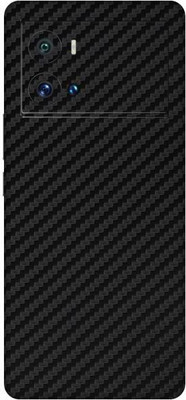 Vcare GadGets Fiber Carbon Black vivo i QOO 9 Pro 5G Mobile Skin(Fiber Carbon Black)