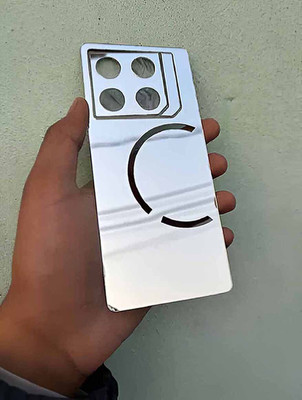 MOKPLZ INFINIX GT 20 PRO MOBILE SKIN SILVER MIRROR BACK PANNEL ACRYLIC SHEET Mobile Skin(Silver)