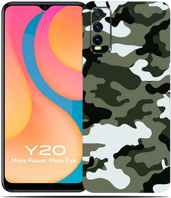 BugguSkin VIVO Y20 Mobile Skin(Ultra Super Camouflage Military Winter Skin With High Matte Finish.)