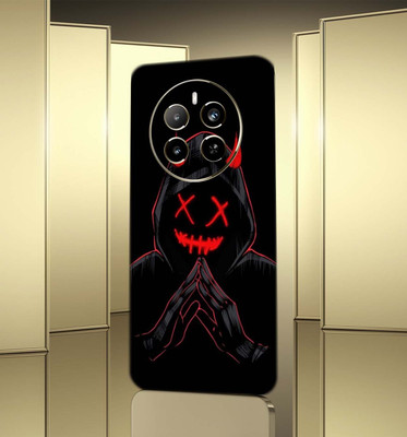 TJ CREATION realme Narzo 70 Pro 5G Mobile Skin(Ulltra Super Dark Black Abstract Shape Skin With High Matte (Back+Side+Camera))