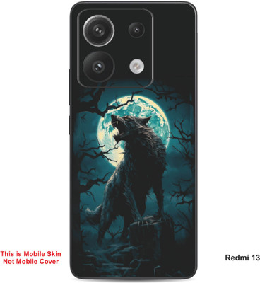 VYBE The Smart Choice Redmi 13 Wolf Embossed Mobile Skin(Dairy Cream 10)