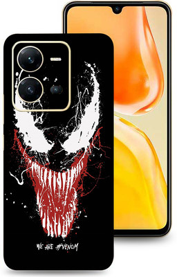 SkinoMania Vivo V25-5G Mobile Skin(B&W Black Venom)