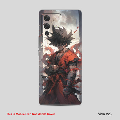 VYBE The Smart Choice Vivo V23 Goku Mobile Skin Mobile Skin(Natural Grey A34)