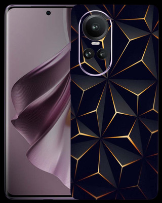 BUGGU OPPO Reno10 Pro 5G Mobile Skin(Ulltra Super Thunderstm Black Abstract Skin With High Matte Finish., Mobile Skin (Back+Side+Camera))