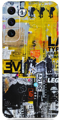 SkinoMania Samsung Galaxy S22 5g Mobile Skin(Multicolor Abstract-Azure)