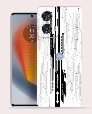 WeCre8 Skin's WeCre8 Skin's Motorola Edge 50 Fusion Mobile Skin(White CyberPunk)