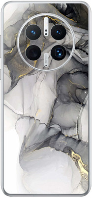 FCS Huawei Mate 50 Pro Printed Back skin Mobile Skin(White Marble)