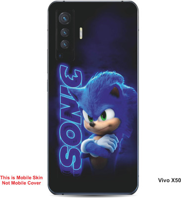 VYBE The Smart Choice Vivo X50 Sonic The Hedgehog Embossed Mobile Skin(Dark Slate Blue B7)