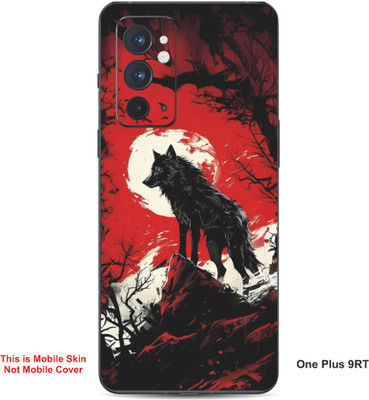 VYBE The Smart Choice One Plus 9RT Wolf Embossed Mobile Skin(Persian Red 28)