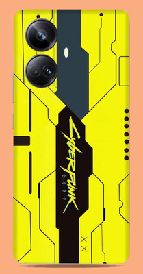 SkinoMania Realme 10 pro + 5g Mobile Skin(Multicolor Simple-Yellow Cyberpunk)