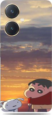 SkinoMania Vivo y27 Mobile Skin(Shinchan Mobile Back Multicolor Mobile Skin)