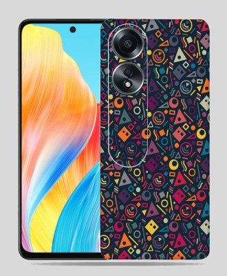 SkinoMania Oppo A58 Mobile Skin(Geometric-Shapes Multicolor Mobile Skin)