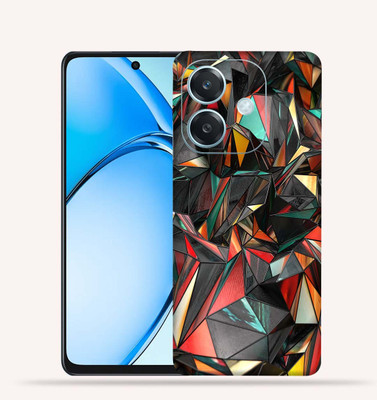 OggyBaba OggyBaba Oppo A3 5g Mobile Skin(Polygon-Red)