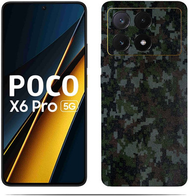LAMHA POCO X6 PRO 5G Mobile Skin(Ultra Super Dark Nture Blue Skin With HiighQuality MatteFinish_thanksS)