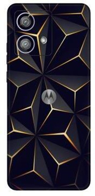 Vcare GadGets Moto Edge 40 Neo (5G) Mobile Skin(Black & Gold)