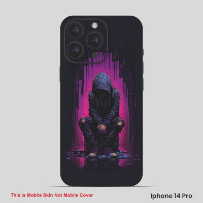 VYBE The Smart Choice iPhone 14 Pro Horror Mobile Skin(Palatinate Purple, Black 7)