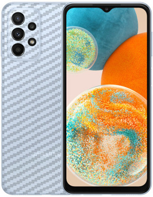 candeal mart Samsung Galaxy A23 5G Back skin sticker / Vinyl wrap / Protective film Mobile Skin(Carbon Fiber 3D ,Transparent)