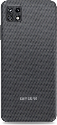 WeCre8 Skin's Samsung Galaxy F42 5G Mobile Skin(Transparent Carbon Fiber Mobile Skin With Cleaning Wipes)