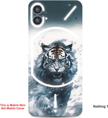 VYBE The Smart Choice Nothing 1 Tiger Embossed Mobile Skin(Moonstone Blue 5)