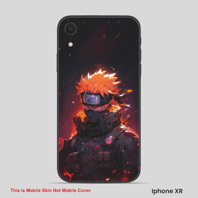 VYBE The Smart Choice iPhone XR Kakashi Embossed Mobile Skin(Crater Brown 11)