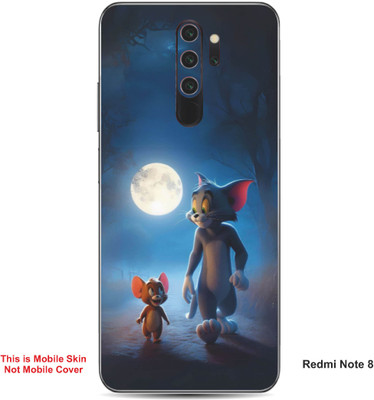 VYBE The Smart Choice Redmi Note 8 Tom & Jerry Embossed Mobile Skin(Dark Slate Grey A1)