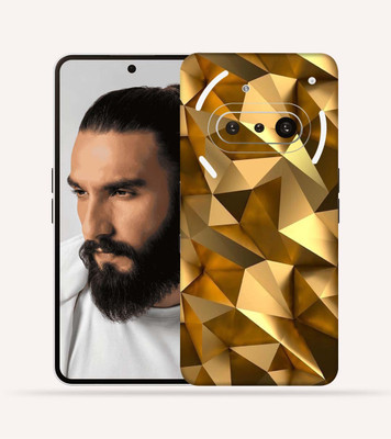 OggyBaba OggyBaba Nothing Phone 3a 5g Mobile Skin(Golden-poly)