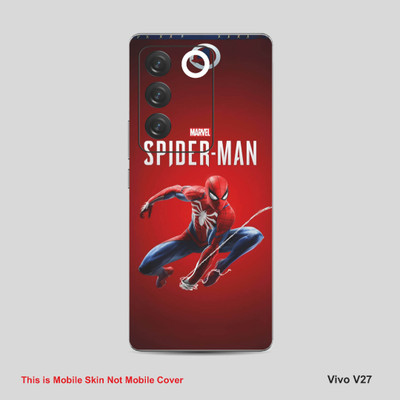 VYBE The Smart Choice Vivo V27 Spiderman Mobile Skin Mobile Skin(Red Brown A36)