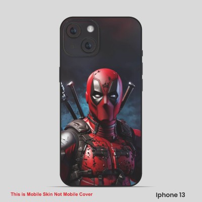 VYBE The Smart Choice iPhone 13 Super Hero Mobile Skin(Dirty red, Black 4)