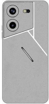 Vcare GadGets Pova 5 Pro (5G) Mobile Skin(Silver)