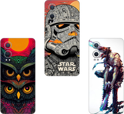 wrap craft ONEPLUS 9RT COMBO(PACK OF 3)Camera&Back Protector Premium Vinyl Mobile Skin(Multicolor)