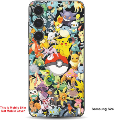 VYBE The Smart Choice Samsung S24 Pokemon Embossed Mobile Skin(Sun Yellow Multi 14)