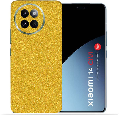 OggyBaba Xiaomi 14 Civi Mobile Skin(Golden Gliter)