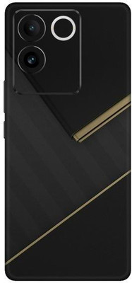 Vcare GadGets Black Gold Pattern Vivo T2 Pro 5G Mobile Skin(Multicolor)