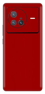Vcare GadGets X80 5G Glossy Red Back Side Premium Mobile Skin(Glossy Red)