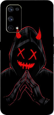 TJ CREATION Realme X7 Pro 5G Mobile Skin(Ultra Super Black Devil With High Matte Finish.)