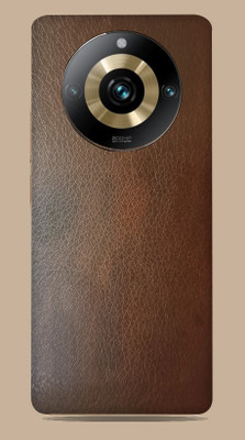 SkinoMania Realme 11 Pro Plus 5G Mobile Skin(-Brown-Leather Mobile Skin)