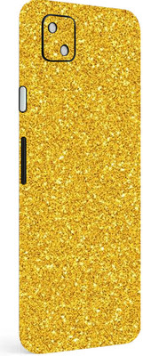 BUGGU Google Pixel 4a Mobile Skin(Ultra Super Golden Glitter Skin With High Matte Finish.)