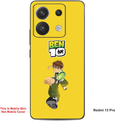 VYBE The Smart Choice Redmi 13 Pro Ben 10 Embossed Mobile Skin(Golden Yellow A1)